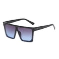 thumbnail image 4 of Gafas de sol unisex con montura cuadrada y protección , gafas de playa informales para fiestas, gafas de gran tamaño Lente azul marco negro jinwen Gafas De Sol De Gran Tamaño, 4 of 7