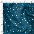 thumbnail image 2 of Soimoi Blue Heavy Satin Fabric Stars Star Printed Craft Fabric by the Yard 54 Inch Wide, 2 of 6