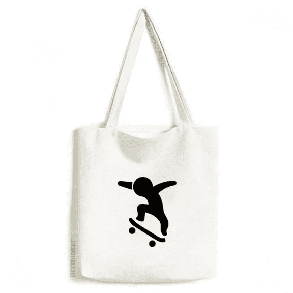 Figure Form Skateboarding Tote Canvas Bag Shopping Satchel Casual Handbag