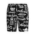 thumbnail image 4 of Easygdp Pasta Bacon Men's Short Pajama Pants, Sleep Shorts, Household Pants, Casual Pants with Pockets - Small, 4 of 9