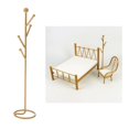 thumbnail image 4 of Conjunto de muebles y accesorios para el hogar para dormitorio de muñeca Blythe a escala 1/16 Soporte para sombrero Dorado, 4 of 8