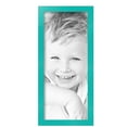 thumbnail image 2 of ArtToFrames 8" x 19" Aqua Picture Frame, 8x19 inch Green Wood Poster Frame (WOM-5186),  Pack, 2 of 7