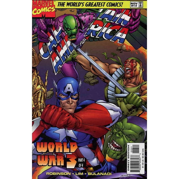 Captain America (2nd Series) #13 VF ; Marvel Comic Book