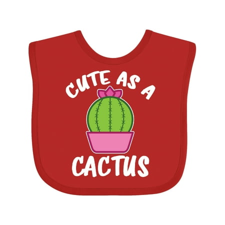 

Inktastic Cute as a Cactus Gift Baby Boy or Baby Girl Bib