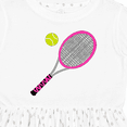 thumbnail image 4 of Inktastic Pink Tennis Racket and Ball Girls Toddler Dress, 4 of 5