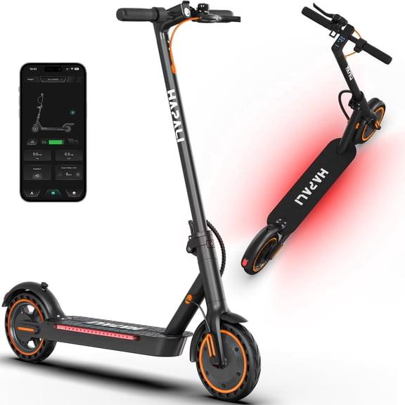 Electric scooters for Adults, 550W Motor 19 MPH & 19 Miles Foldable with Side Light & App, Adult Electric Scooter