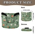 thumbnail image 2 of Haosy Flowers with Leaves Golf Mallet Putter Cover Strong Magnetic Leather Golf Club Headcover Closure, 2 of 7