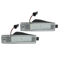 Unique Bargains 1 Pair Car 6500K White 3528SMD LED License Plate Light Assembly 8127348010 for Toyota Highlander 2008-14
