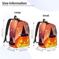 thumbnail image 4 of Rocae Halloween for Durable Canvas Backpack Leisure Large Bag Travel Rucksack Multi-function Backpack Small, 4 of 8