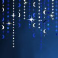 thumbnail image 4 of 2 uds estrellas de verano y luna reflectantes banderas de flores, decoración para fiesta de boda de cumpleaños, 4 of 5