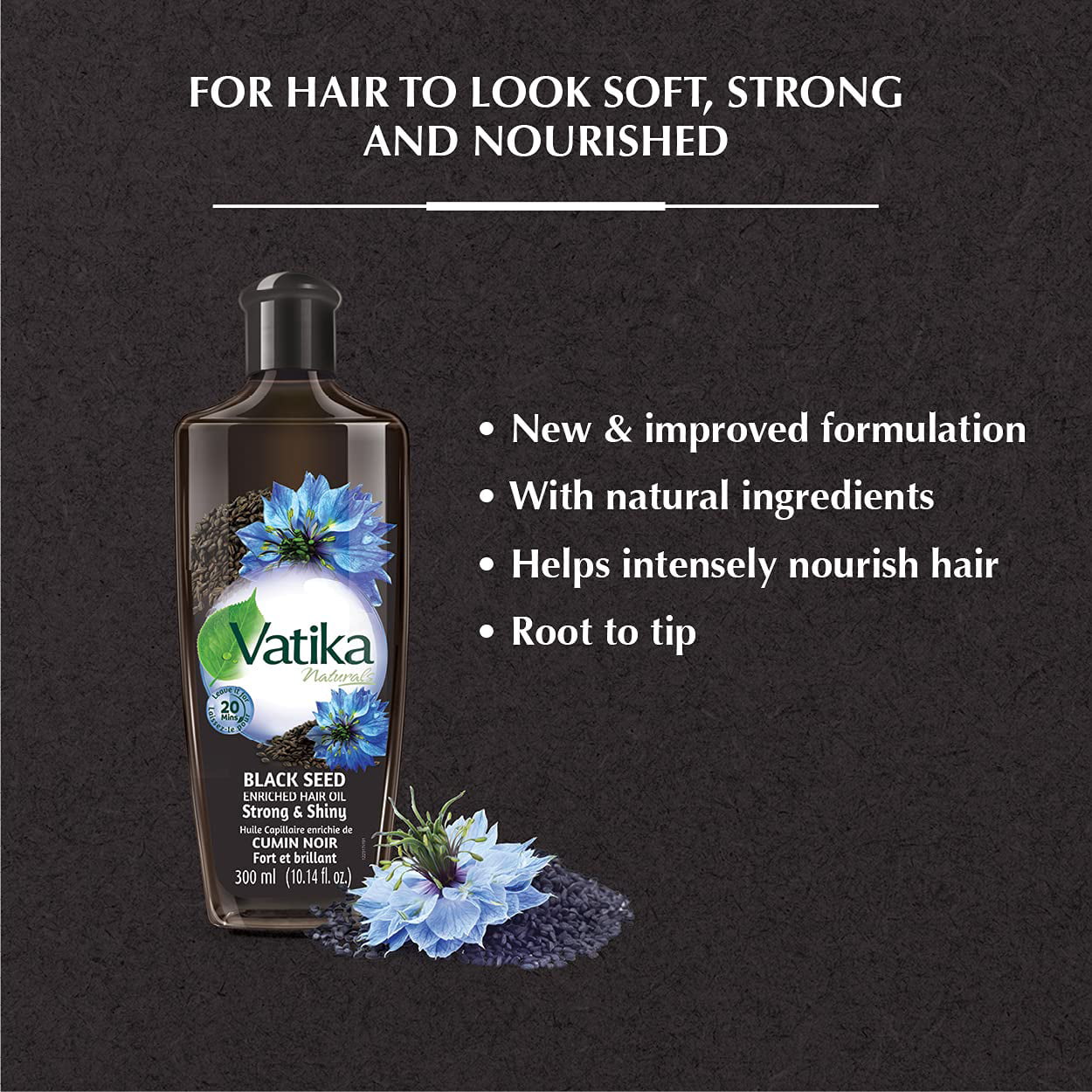 Dabur Vatika Black Seed Hair Oil 300 ml 
