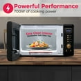 thumbnail image 4 of Frigidaire 0.7 Cu. Ft. 700 Watt Retro Countertop Microwave Oven, Black and Gold, 4 of 11