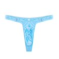 thumbnail image 3 of Tanga de hombre con cintura baja, sexy, desmontable, con borde estrecho y charol brillante, 3 of 5