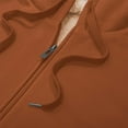 thumbnail image 6 of DAFPZW Women's Sherpa Lined Hooded Sweatshirt Zip Up Winter Warm Hoodies Comfy Hooded Fleece Jacket, 6 of 9
