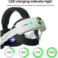 thumbnail image 5 of RGB Comfort Battery Head Strap 8000mAh Compatible with Meta Quest 3/Quest 3S Accessories, Battery Pack Elite Strap Replacement for Enhanced Support and Extend Playtime in VR White&Black, 5 of 7