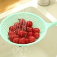 thumbnail image 3 of Cuchara ranurada, colador skimmer resistente al calor, cuchara ranurada, con mango ergonómico para filtrar verduras, pasta y más, 3 of 5