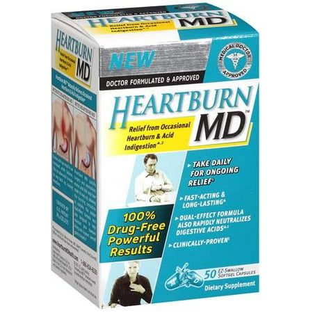Heartburn Md: Capsules Softgel Ez-Swallow Supplement