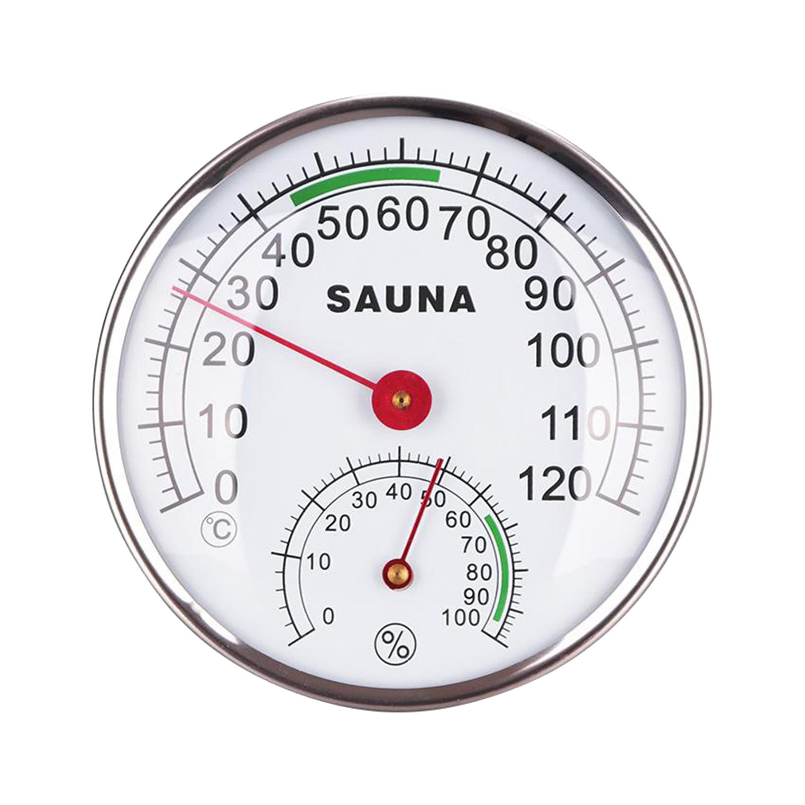4.9inch Round Sauna Hygrothermograph Hygrometer Humidity and Temperature Measurement Meter 0-12℃ for
