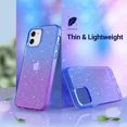 thumbnail image 3 of ULAK Glitter Cover Compatible avec iPhone 12/iPhone 12 Pro Case, Bling Sparkle Conçu Protection Téléphone Cas, 3 of 5
