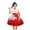 Red, variant on Herrnalise Toddler Girls Solid Color Net Yarn Hollow Out Lace Sequins Bowknot Birthday Party Flowers Gown Kids Dresses