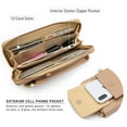 thumbnail image 4 of Dasein Cellphone Wallet Purse Phone Pouch Wristlet Clutch Crossbody Shoulder Bag - 12 Slots, 4 of 6