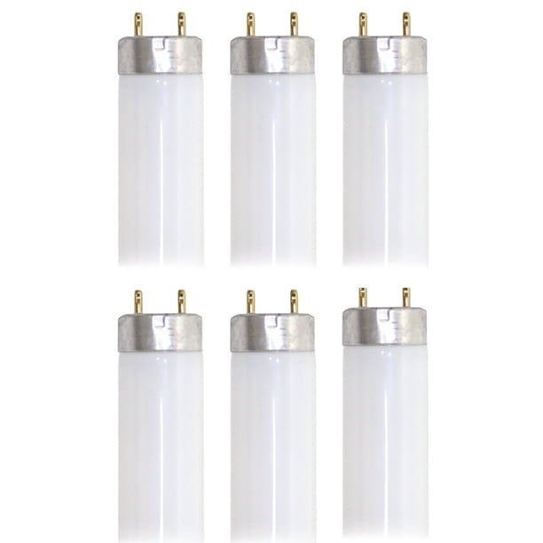 (6 tubes) GE 72137 F25 T8 Linear Fluorescent, 22 Watt 3500K, 36 inch