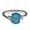 Blue, variant on Wioihee 925 Sterling Silver Oval Cut Created Blue Fire Opal Birth-Stone Solitaire Wedding Engagement Band Rings for Women Female
