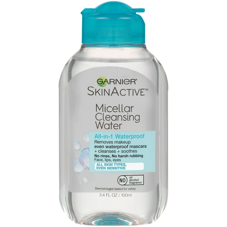 Microbe Udvinding Bloodstained Garnier SkinActive Micellar Cleansing Water All in 1 Removes Waterproof  Makeup, 3.4 fl oz - Walmart.com