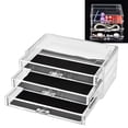 thumbnail image 4 of Desktop Makeup Drawer,Three tier Transparent Makeup Makeup Drawer Transparent Cosmetic Drawer Multi-Functional, 4 of 8