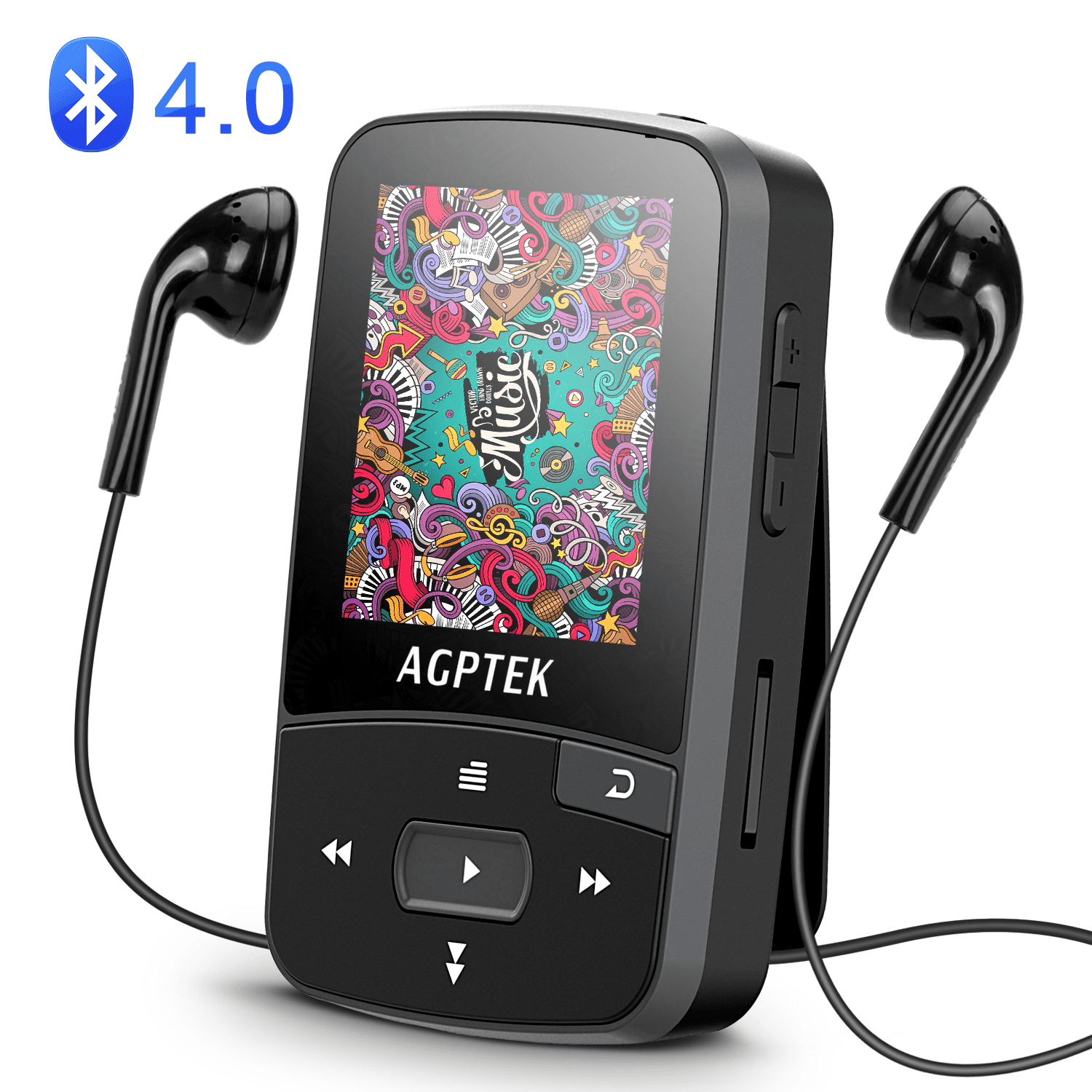 No Screen NO Radio Small MP3 Player Pink Portable Music Player with Sweatproof Silicone Case for Sports Mini MP3 Player Support Micro SD Card