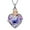 F, variant on Cremation Jewelry Love Heart Urn Ashes Necklace for Women Rose Flower Crystals Ash Loved One Memorial Pendant