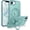 Lake Blue, variant on MYKOMI for iPhone 16e Case,16e Magnetic Phone Case with MagSafe Rotatable Invisible Kickstand Ring Holder Design Shockproof Women Men Girl Boy Protective Cover for iPhone 16e 6.1"