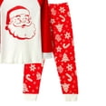 thumbnail image 5 of WIBACKER 2-7T Toddler Boys Girls Christmas Pajamas Sets for Kids Cotton Snug Fit 2Pcs Sleepwear - Santa Claus, 5 of 8