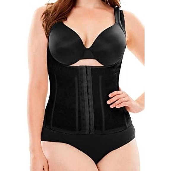 Women's Cortland Intimates 9609X Plus Shaping Torsette (Black 7X)