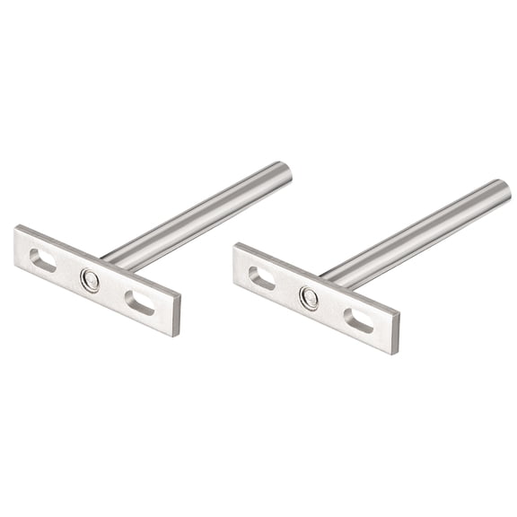 Uxcell 4" Invisible Floating Shelf Brackets, Hidden Blind Supports for Concealed Shelves, 2Pcs