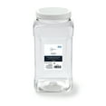 thumbnail image 3 of (4 pack) Mainstays 4-Quart Clear Plastic Canister with White Twist-Top Lid (1 Each) 5.83" x 5.16" x 10.20", Well Suited to Pantry Organization and Food Storage, 3 of 9