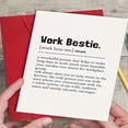thumbnail image 1 of LNGOOR 1pc Card For Your Best Work BFF  Funny Birthday Greeting Card For Workmate (Comes With Random Color Envelope), 1 of 7