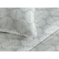 thumbnail image 3 of Ambesonne Palm Leaf Quilted Bedspread Set 3 Pcs, Grey Tropic Leaves Exotic, King, Grey and White, 3 of 4