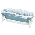 thumbnail image 5 of Piweml 51 inch Portable Bathtub, Foldable Soaking Bathtub for Adults Kids,  Family Bathroom SPA Tub with Handle Freestanding Bathtub for Hot Bath, Ice Bath, No Lid, 5 of 10
