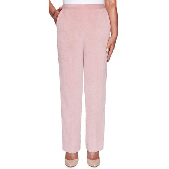 Alfred Dunner Womens Corduroy Medium Pull-On Pants