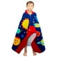 thumbnail image 3 of Extended Kids Bath Beach Suave algodón Terry Toalla con capucha Wrap Capa de dibujos animados Bata de ducha Poncho, Colorido Sweethay HA000744-03B, 3 of 6