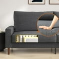 thumbnail image 2 of Zinus Colton 76 inch 3 Seat Upholstered Sofa Couch, 2 of 9