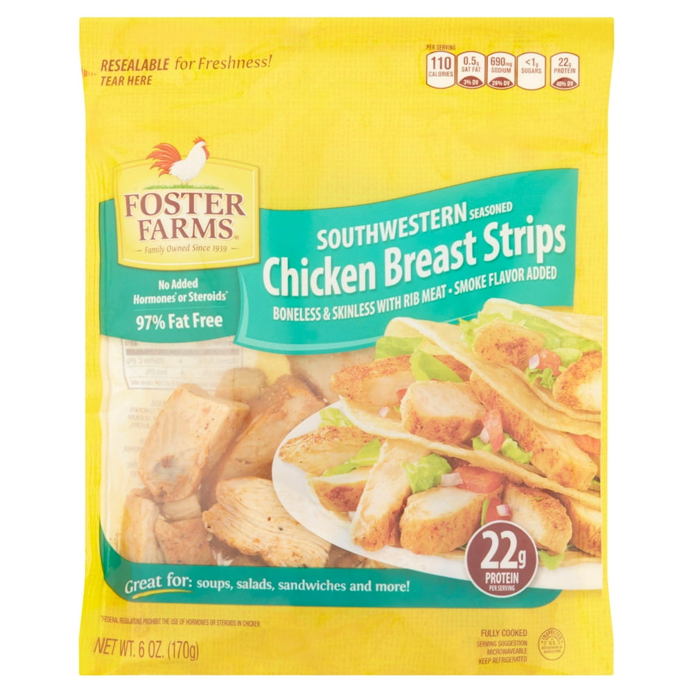 Foster Farms Foster Farms Chicken Breast Strips, 6 oz