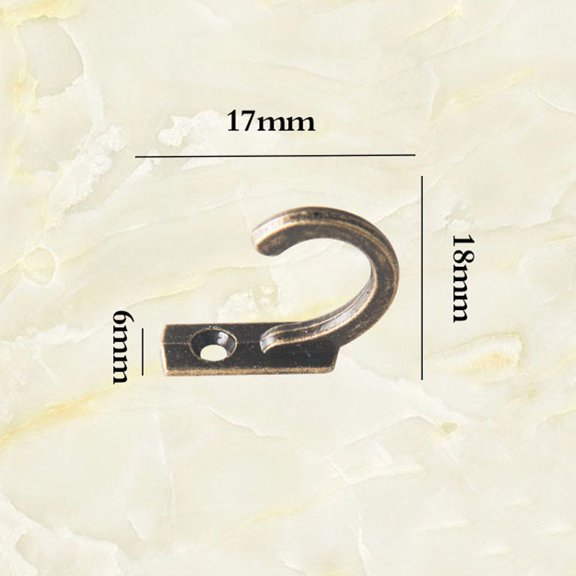 ETEREAUTY 20Pcs Wall Door Hooks Metal Organizer Hooks for Cabinet and Home Use Assorted Colors