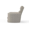 thumbnail image 6 of Pemberly Row Contemporary Fabric Swivel Glider Recliner in White, 6 of 12