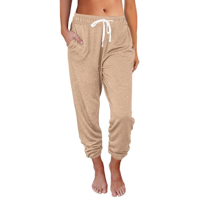 Pantalones deportivos AUTOMET Resort Wear 2025 para mujer, talla M, color camel