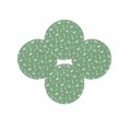 thumbnail image 7 of 13 Inch Round Placemats Set of 4, Green Spring Easter Non Slip Heat Insulation PP Table Mats, Cute Bunny Botanical Washable Place Mats for Kitchen Dining Party Table Decor, 7 of 7