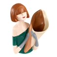 thumbnail image 2 of Jarrón de de niña dulce creativa, estatua de resina de escultura contenedor de para mesa interior al aire libre boda decoración Colco Estatuilla de niña, 2 of 8