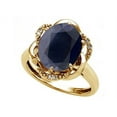 thumbnail image 2 of Tommaso Design� Oval 12x10mm Genuine Black Sapphire Ring, 2 of 9