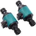 thumbnail image 5 of Jinsinto 2 Pieces 16mm Garden Hose Quick Connector with 2 Way Stopcock, 5 of 5
